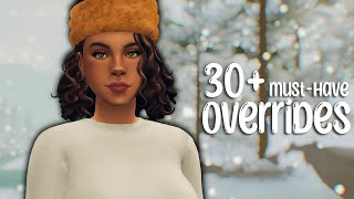 My FAVORITE Overrides For REALISTIC And AESTHETIC Gameplay ♡  The Sims 4 Mod Review [upl. by Remled]