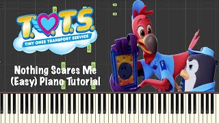 Disney Juniors TOTS  Nothing Scares Me  EASY Piano Tutorial [upl. by Solana]