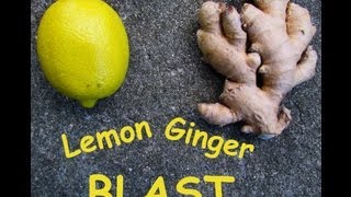 Lemon Ginger Blast  A Healthy Juice Recipe [upl. by Iegres]