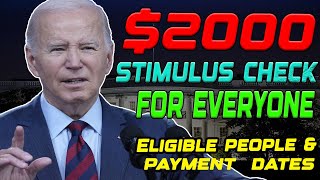 IRS ANNOUNCES NEW 2000 STIMULUS CHECK FOR EVERYONE  CRITERIA CHANGED  KNOW ELIGIBILITY amp DATES [upl. by Grenier342]