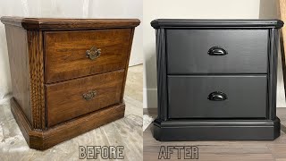 How to Paint Furniture Black [upl. by Ylluz]