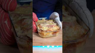 ASMR  Potato gratin with cheese  shorts [upl. by Hnoj]