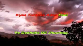 Video Karaoke of Diwana Hua Badal from Hyderabad Karaoke Club  wwwhkclubin [upl. by Meadow228]