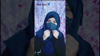 Quick amp easy hijab tutorial with mask [upl. by Grange298]