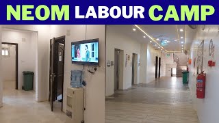 Neom Labour Camp  New Line Lebour Camp  in Saudia Arabia  babar real life studio [upl. by Nibbs]