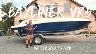 EXPLORING THE BAYLINER VR5  Woodard Marine [upl. by Angie]