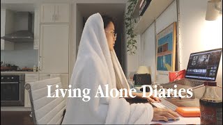 Living Alone Diaries  Chill and productive nights at home Youtube life in nyc finding balance [upl. by Nueovas]