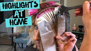 Highlight Your Hair Like a Professional Stylist at Home  How to Highlight Your Hair Tutorial [upl. by Alleon132]