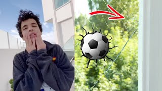 VLOGSami il a cassé la vitre avec son ballon￼ Adel sami amira [upl. by Alegnatal]