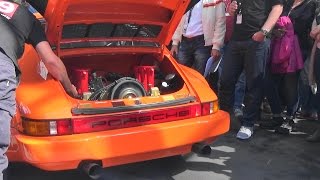 Porsche 911 RSR  Engine Sound  Le Mans  Zuffenhausen 2016 [upl. by Amsirac912]