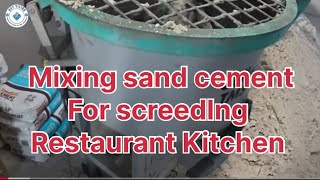 screeding restaurants kitchen floor newproject bathroomrenovations screeding screed vlog [upl. by Jessica117]