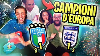 SIAMO CAMPIONI DEUROPA REACTION INGHILTERRA  ITALIA EURO 2020 [upl. by Kendre]