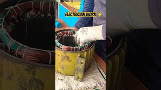 3 hp induction motor motorrewinding electrician sameejanagri shorts viralposts trending yt [upl. by Thorstein]