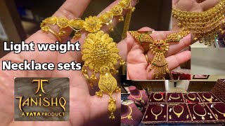 Tanishq 22k Gold Short Necklace Set Designs With PriceLight Weight GoldNecklace Designsdeeya [upl. by Rush66]