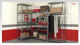 Etagère modulaire métallique avec boulons par AR Shelving Versatile System [upl. by Eneliak]