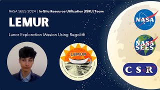 LEMUR Lunar Exploration Mission Using Regolith [upl. by Alano]