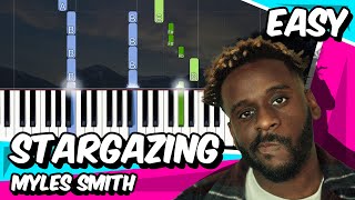 Stargazing  Myles Smith  Easy Piano Tutorial [upl. by Eniamrahs52]