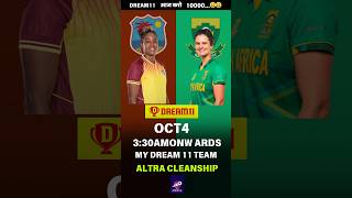 SAw vs WIw today t20worldcup2024 women dream11team drama cricket [upl. by Etiuqram]