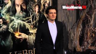 Orlando Bloom Evangeline Lilly The Hobbit The Desolation Of Smaug LA premiere [upl. by Lilias]