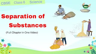 Separation of Substances  Animation Video  Class 6 Science NCERT  in hindi [upl. by Assisi]