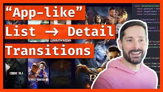 “Applike” List → Detail View Transitions 🦸 with SvelteKit [upl. by Erastus]