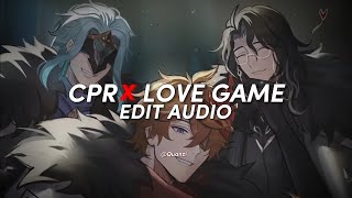 Cpr X Love Game  CupcakKe amp lady Gaga Edit Audio [upl. by Akinirt100]