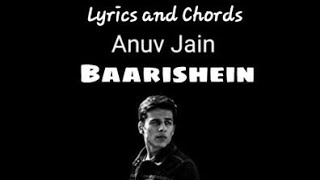 baarishein guitar chords and Lyrics [upl. by Korfonta]