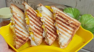 CHESS CORN SANDWICH RECIPE 😋 sandwichchesscorn [upl. by Ayomat]