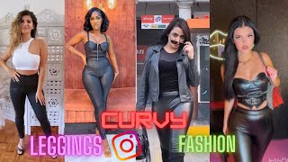 Are Leggings Fashion For All Body Types  Leggings Curvy Looks  Leggings For PlusSize 2023 Review [upl. by Reave]