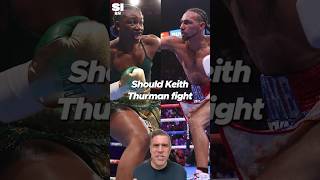 Claressa Shields wants to FIGHT male boxer Keith Thurman 😳 [upl. by Reemas968]