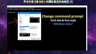 How to Change Font size amp Font in CMD [upl. by Beniamino]