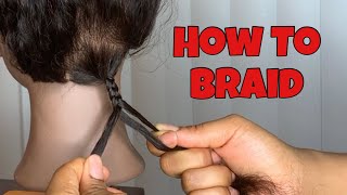 How To Braid For Beginners  3 Strand Braid [upl. by Burra481]