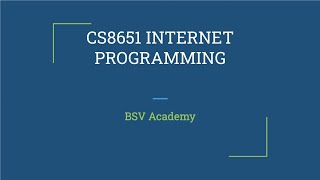 Internet Programming  Website Basics  Web Essentials  ClientServer and Communication Tamil [upl. by Cavanagh]