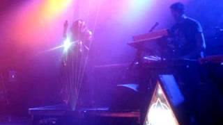 LITTLE BOOTS plays LASER HARP live on quotEarthquakequot SO COOL [upl. by Anilegnave]