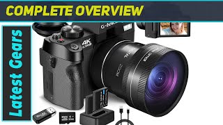 Ultimate 4K Vlogging Camera Review GAnica GS100WMUSWJ3 [upl. by Niffirg]