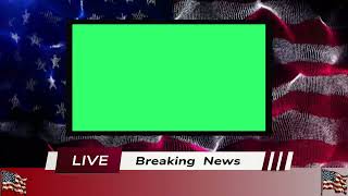 American News Background Template  Green Screen american breakingnews background template [upl. by Cherilyn]