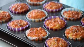 Des muffins salés façon pizza [upl. by Alahs]