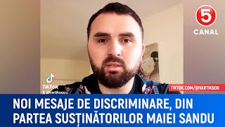 Noi mesaje de discriminare din partea susținătorilor Maiei Sandu [upl. by Macswan]