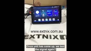 How to configure AHD Reverse Camera on EXTNIX AC8257 Android Infotainment System [upl. by Ynaffital]