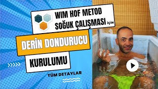 Wim Hof Metod Soğuk çalışmaları için Derin dondurucunuz soğuk küvete quotcold bathquot nasıl çevrilir [upl. by Forrer998]