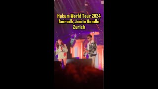 Anirudh Live Concert  Jonita Gandhi  Halamathi Habibo  Thalapathy Vijay  Hukum World Tour 2024 [upl. by Om]