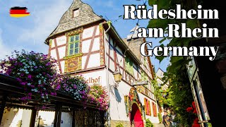 🇩🇪 Rüdesheim am Rhein Germany  Beautiful German Towns  A Journey Through the Wine Country [upl. by Yddub]