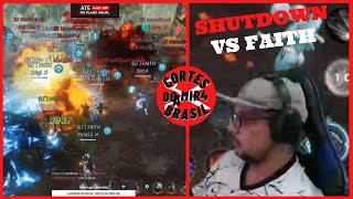 PVP INSANO SHUTDOWN VS FAITH  CORTES DO MIR4 BRASIL [upl. by Grodin467]