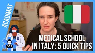 5 Pieces of Advice for Italian Medical School from Two Doctors [upl. by Ihcego954]