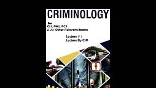 Lec 1 Criminology [upl. by Nodmac853]