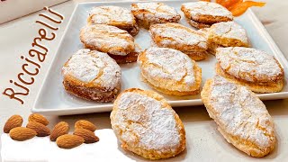 RICCIARELLI pasticcini alle Mandorle e Arancia tipici Natalizi 🎄 facili e veloci GLUTEN FREE [upl. by Enaid]