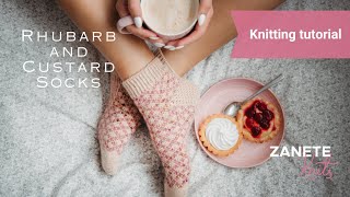 How to Knit the Rhubarb and Custard Socks Full Tutorial [upl. by Elmo661]