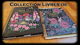 présentation des livres de coloriages hors disney et mes coloriages terminés [upl. by Akli]