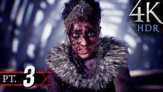 Hellblade Senuas Sacrifice 4K60fps HDR Ray Tracing 100 Hard Part 3  Chapter 3 [upl. by Ruder]