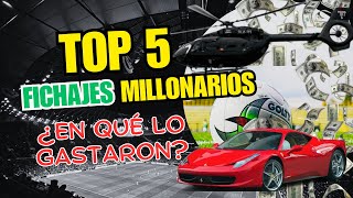 Top 5  Fichajes Millonarios del Futbol [upl. by Fidellas]